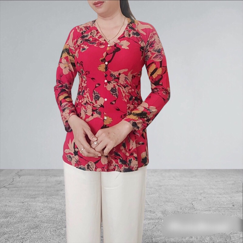 Áo bà ba nữ , áo bà ba bông size 4 ảnh thật
