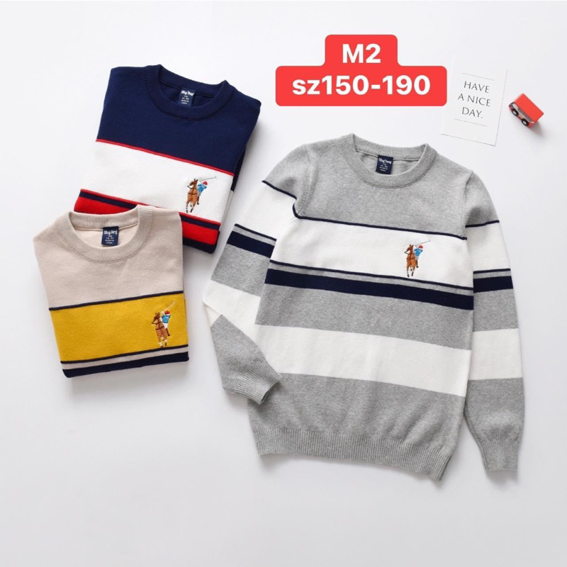 Áo len quảng châu size đại cho bé trai hàng loại 1 sz:150-190