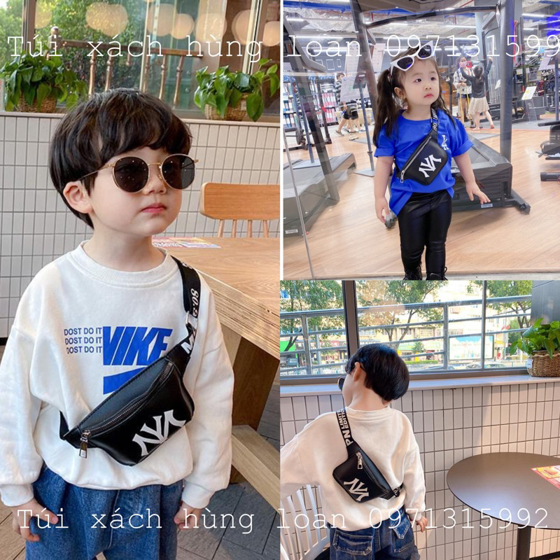 túi đeo chéo, túi mini cho bé trai bé gái thiết kế dáng túi bao tử thời trang, thích hợp mọi bộ đồ cho bé trai bé gái