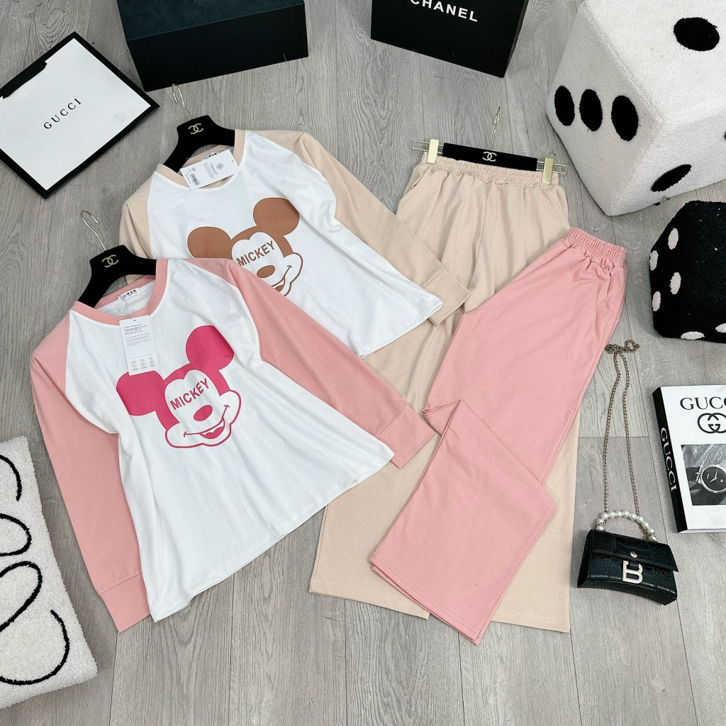 ❤️ Set micckey tay dài quần xuông dài