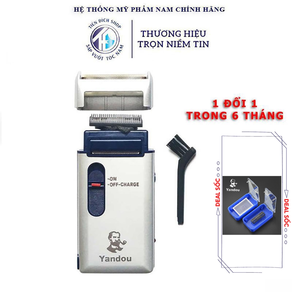 Máy Cạo Râu Yandou giá rẻ chính hãng, bản thường ( Trắng ) và bản cao cấp ( xanh ) | Bảo hành 6 tháng