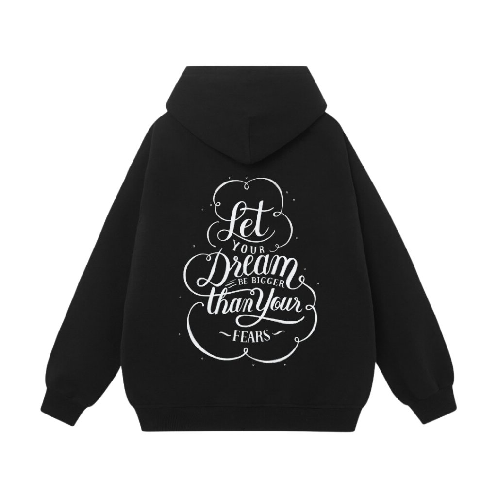 Áo Hoodie Form Rộng YANDO OUTFITS P817 Nỉ Cotton Let's Dream 350GSM Local Brand