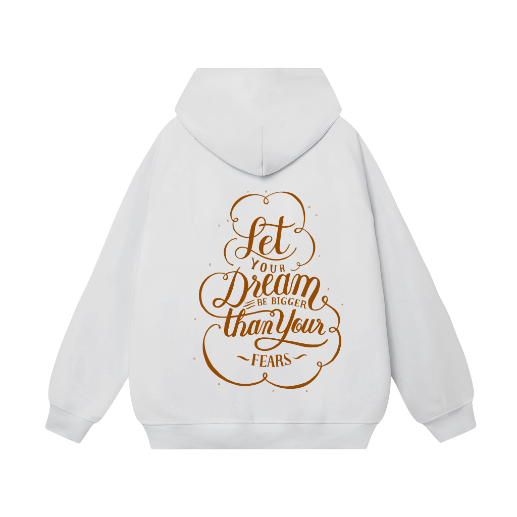 Áo Hoodie Form Rộng YANDO OUTFITS P817 Nỉ Cotton Let's Dream 350GSM Local Brand