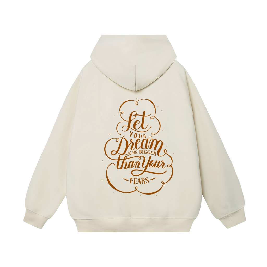 Áo Hoodie Form Rộng YANDO OUTFITS P817 Nỉ Cotton Let's Dream 350GSM Local Brand