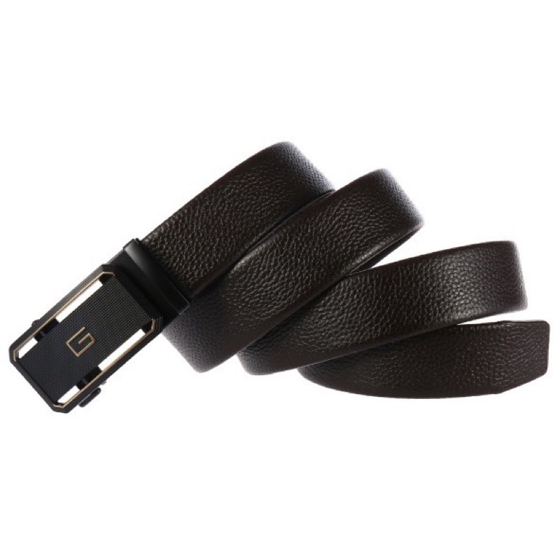 Thắt Lưng Dây Nịt Nam Da Bò 100% 2 Lớp Khóa Tự Động Mặt Chữ H  - Đồ Da Kingshop
