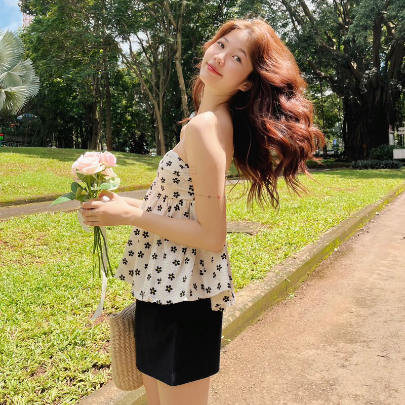 GORGEOUS - Áo tùng bí cúp ngực -  DAISY TOP