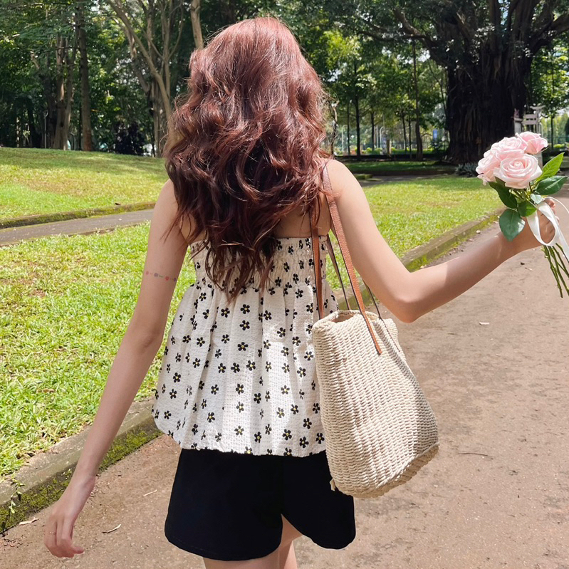 GORGEOUS - Áo tùng bí cúp ngực -  DAISY TOP