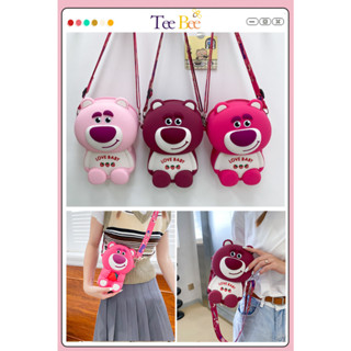  Túi Đeo Chéo Losto Silicon Pop It Gấu Dâu Cho Bé Trai Bé Gái Họat Tiết Họat Hình Kích Thước Lớn 