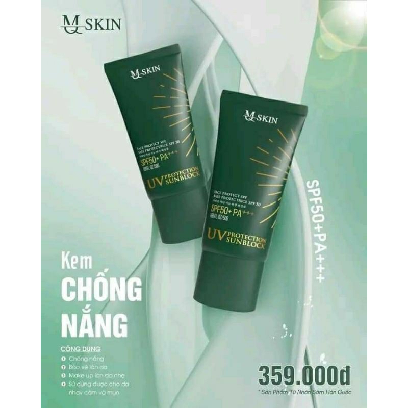 CHỐNG NẮNG MQSKIN 50+