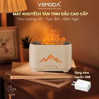 Máy khuếch tán tinh dầu ngọn núi lửa Vemoda IKT 19513, giúp tỏa hương thơm, phun sương tạo ấm, decor trang trí phòng