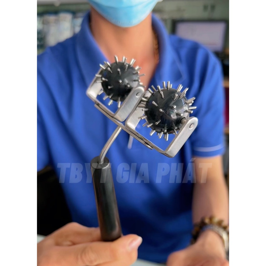 CÂY LĂN CẦU ĐINH ĐÔI GAI INOX DIỆN CHẨN