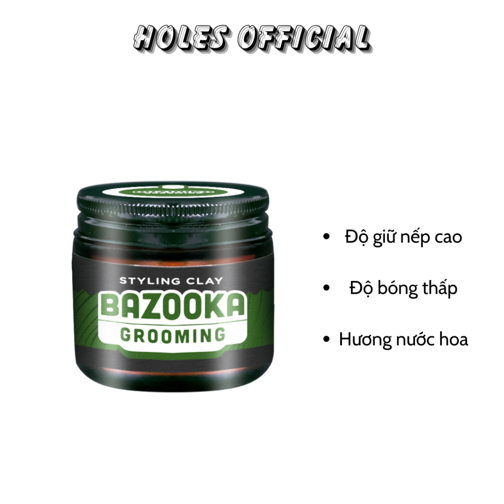 Sáp Vuốt Tóc Bazooka Styling Clay - Saigon Hustlers Pomade