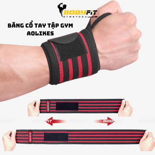 Đai quấn cổ tay aolikes a-1539, quấn bảo vệ cổ tay hỗ trợ tập gym ,dài 60cm