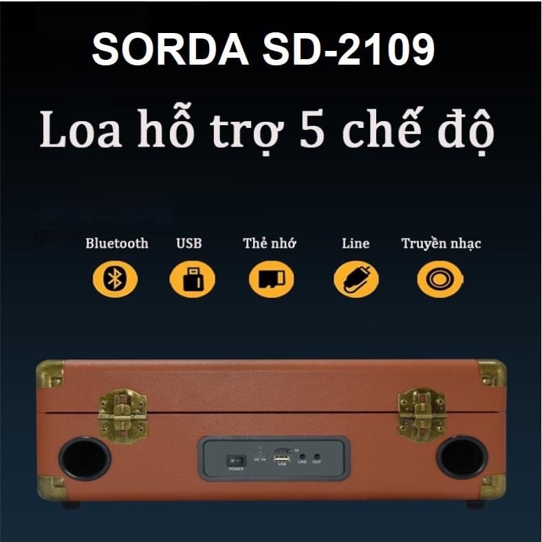 Loa Karaoke Bluetooth SD-2109 Thiết Kế Va Li Sách Tay, Tích Hợp 2 Micro Không Dây Cao Cấp, Độ Bền Cao. Bảo Hành 12 Tháng