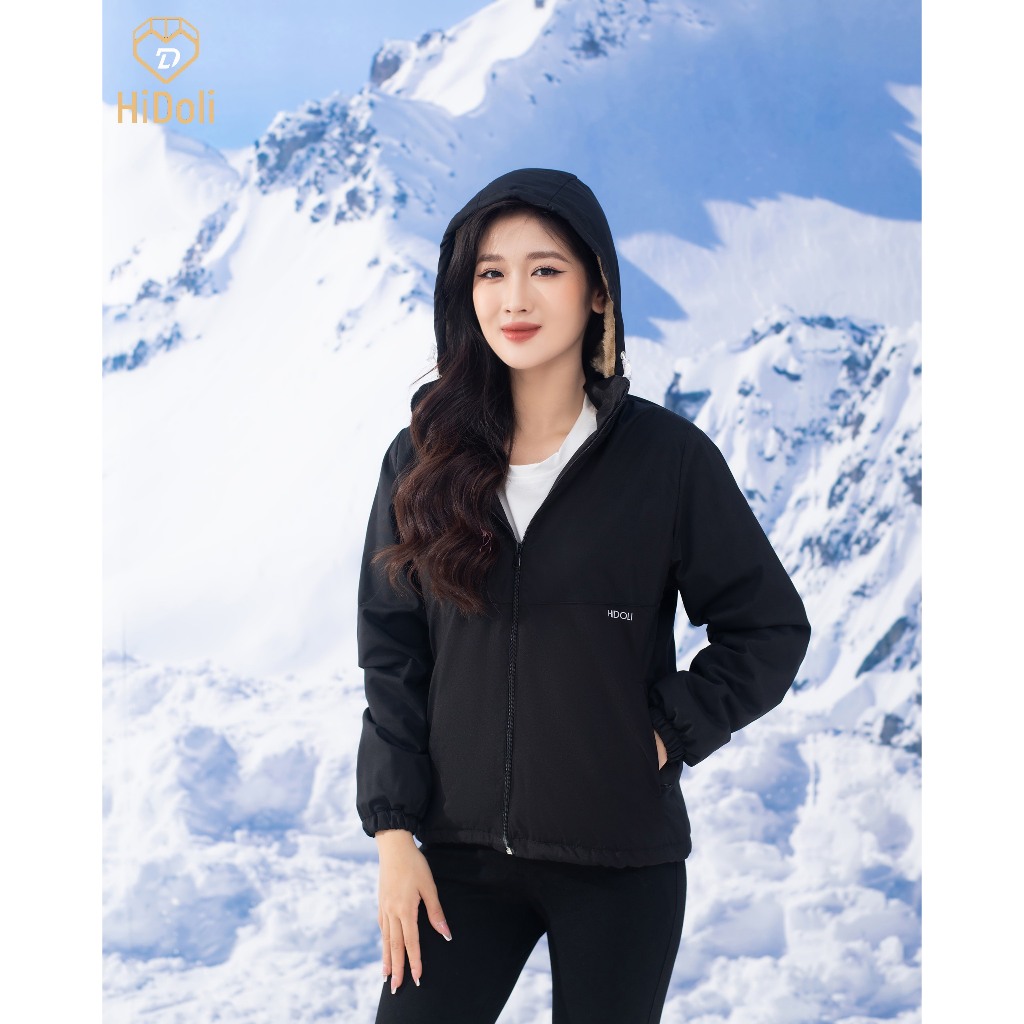 Áo Khoác Chống Nước Lót Lông Siêu Mềm Unim Store Có Mũ Tháo Rời - G16