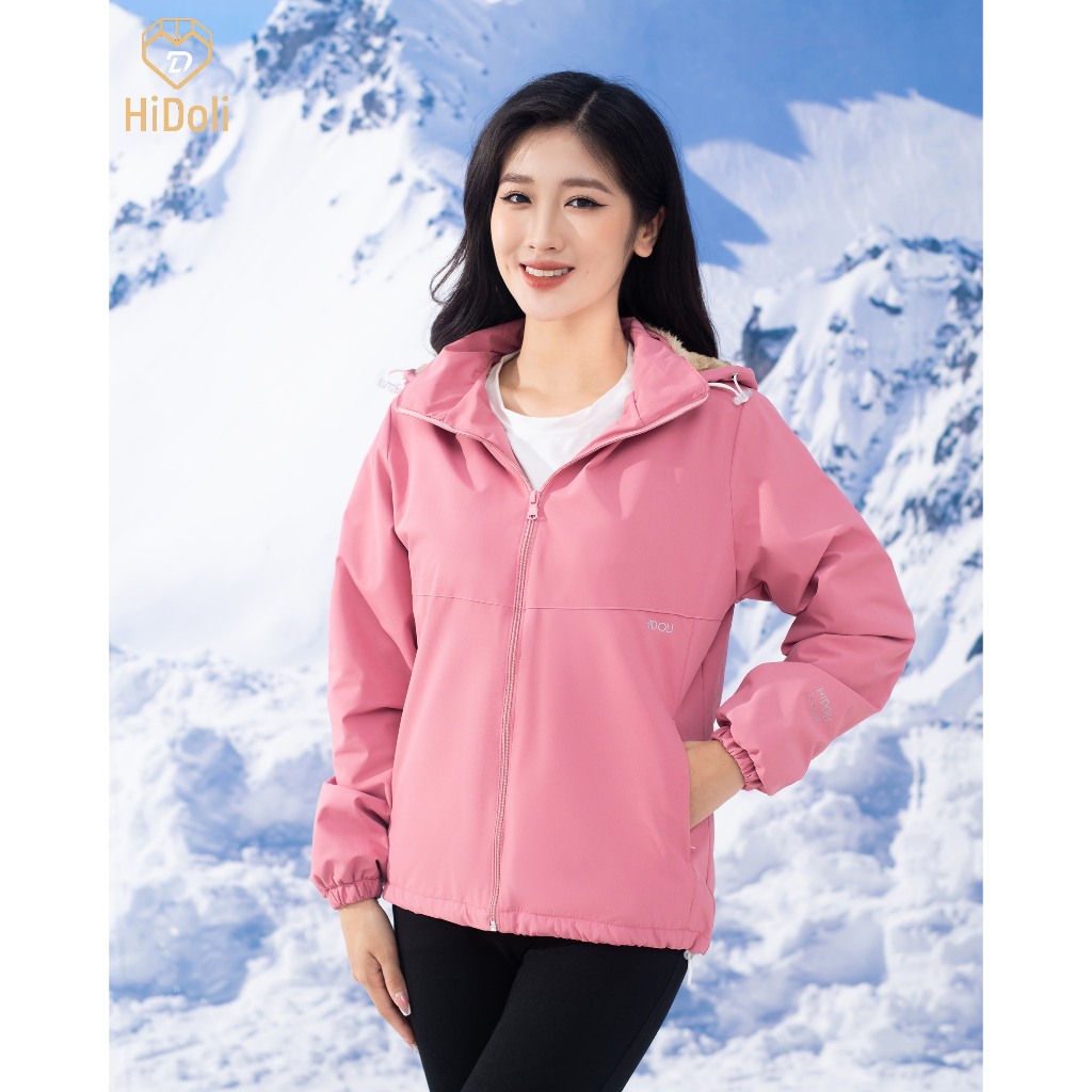 Áo Khoác Chống Nước Lót Lông Siêu Mềm Unim Store Có Mũ Tháo Rời - G16