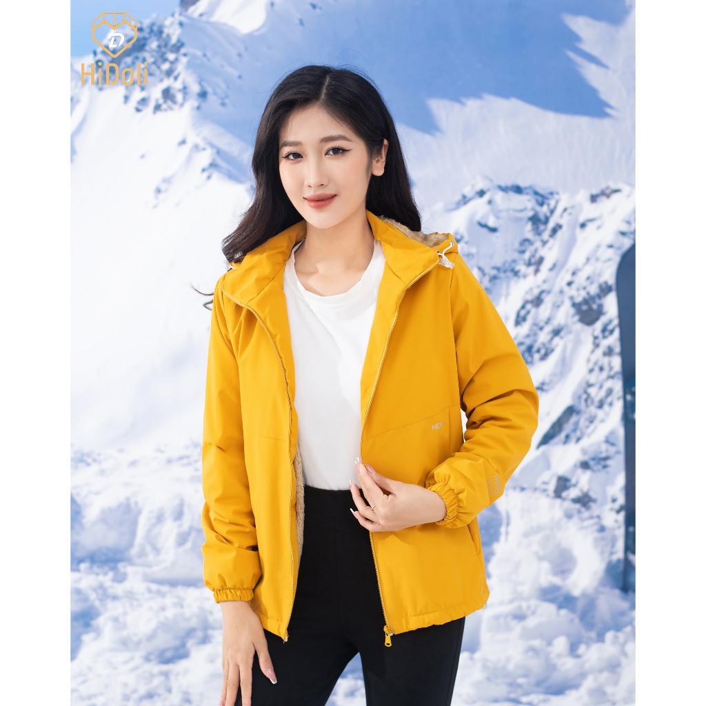 Áo Khoác Chống Nước Lót Lông Siêu Mềm Unim Store Có Mũ Tháo Rời - G16