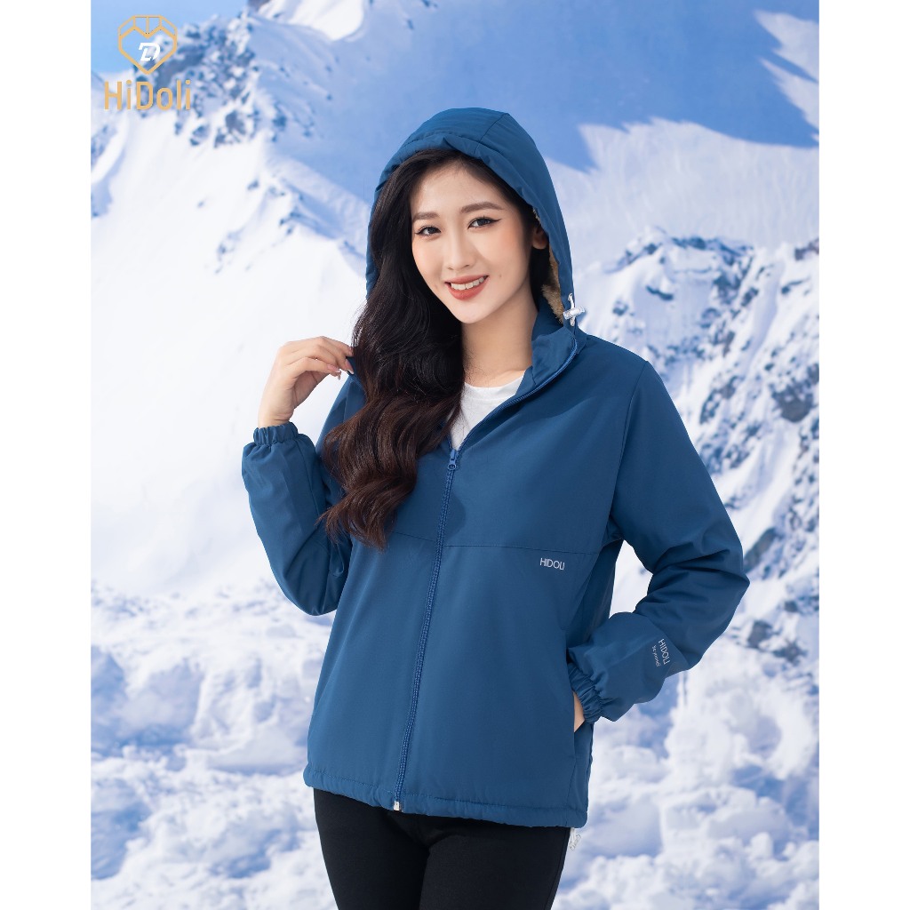 Áo Khoác Chống Nước Lót Lông Siêu Mềm Unim Store Có Mũ Tháo Rời - G16