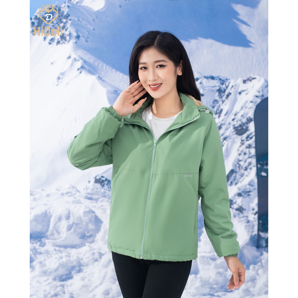 Áo Khoác Chống Nước Lót Lông Siêu Mềm Unim Store Có Mũ Tháo Rời - G16