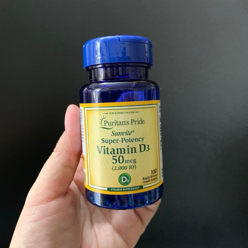 Viên uống bồ sung Vitamin D3 - 50mcg (2000 IU)