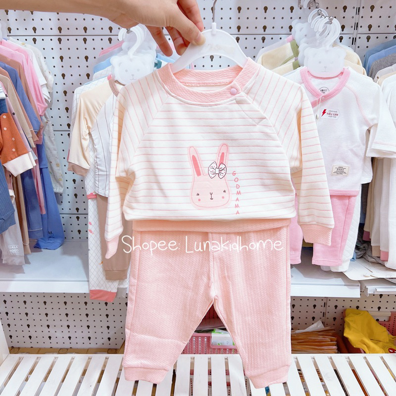 Bộ nỉ bông Goodmama mềm ấm cho bé trai, bé gái