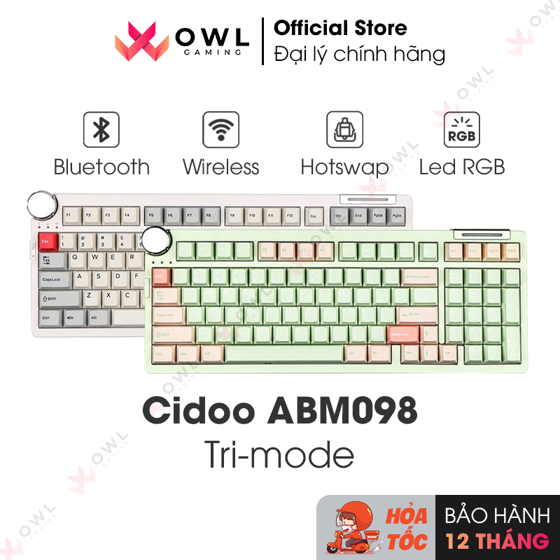 Bàn phím cơ Cidoo ABM098 Tri-mode