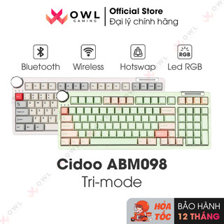  Bàn phím cơ Cidoo ABM098 Tri-mode  Hàng chính hãng  