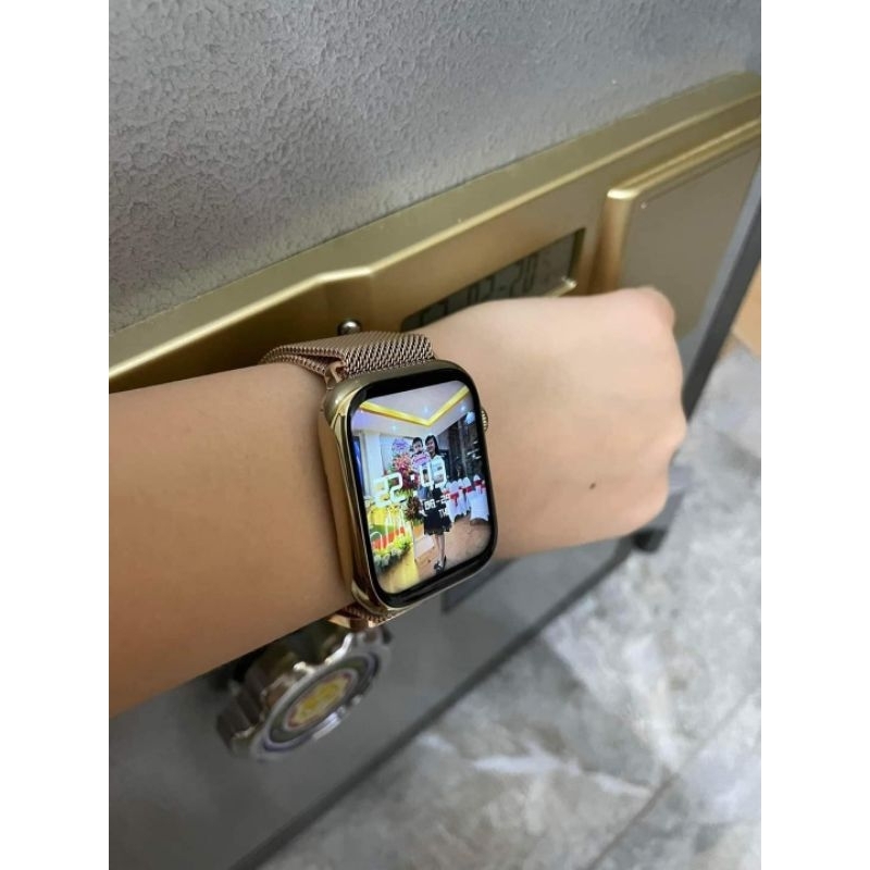 Đồng hồ thông mình bản thép viền thép bóng không gỉ tặng kèm dây thép + dây silicon