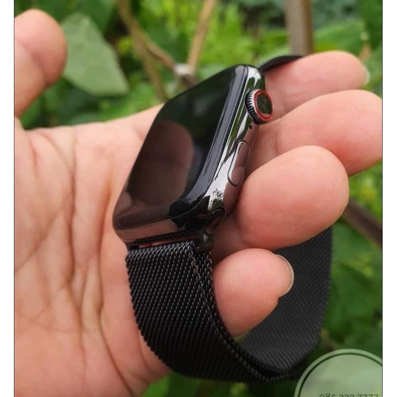 Đồng hồ thông mình bản thép viền thép bóng không gỉ tặng kèm dây thép + dây silicon