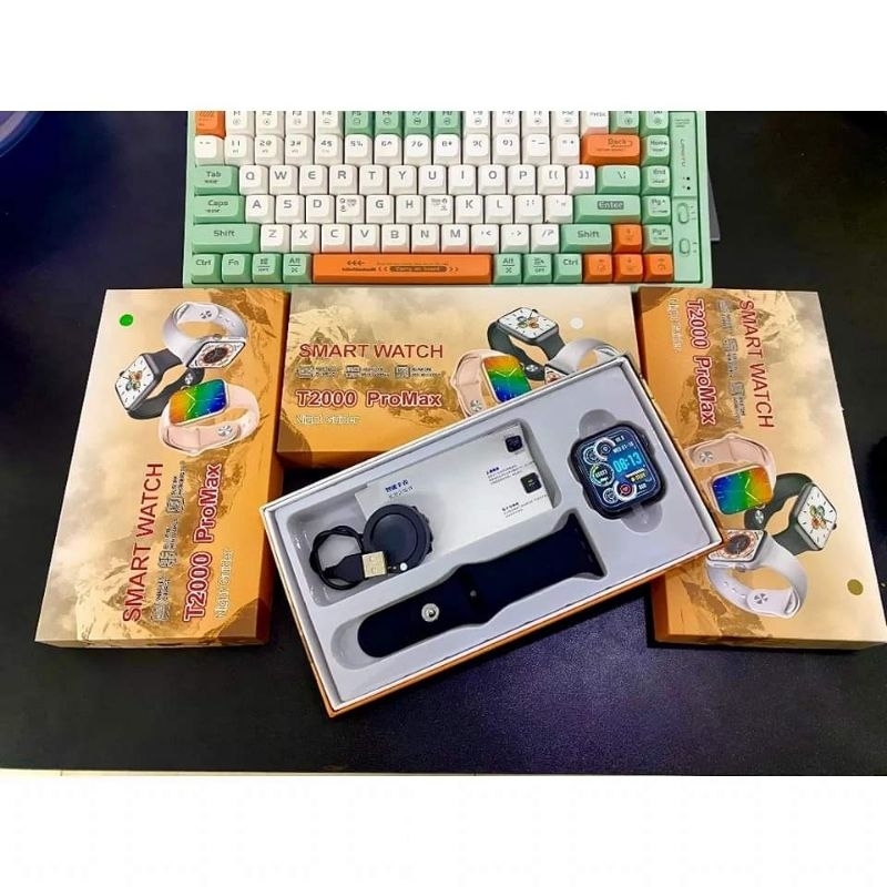 Đồng Hồ Thông Minh T2000 Pro MAX Nghe Gọi 2 Chiều, Nhận Tin Nhắn, Nghe Nhạc Cho Nam Nữ Màn. Bảo Hành 12 Tháng HOT HOT