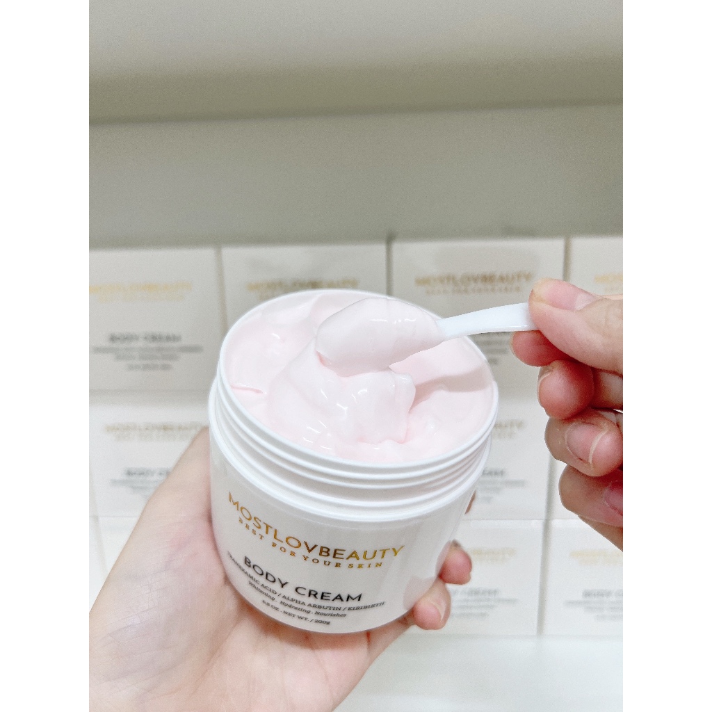 Kem Body Dưỡng Trắng Da Vào Ban Đêm Mostlovbeauty, TRẮNG THẬT Sau 2 Tuần Sử Dụng