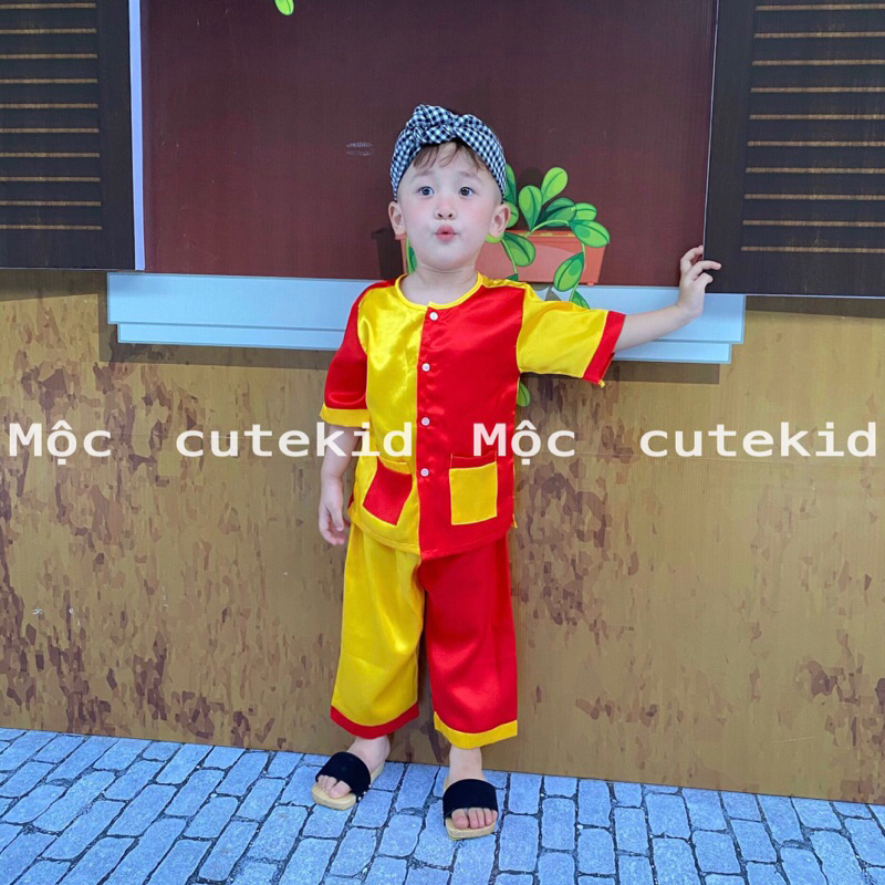 Bộ bà ba cho bé  - bộ quần áo cho bé đi chơi, set đồ đi chơi Lễ Hội cho bé