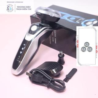 Máy cạo râu đa năng cao cấp shaver sk1588 đen trắng 4d 3in1