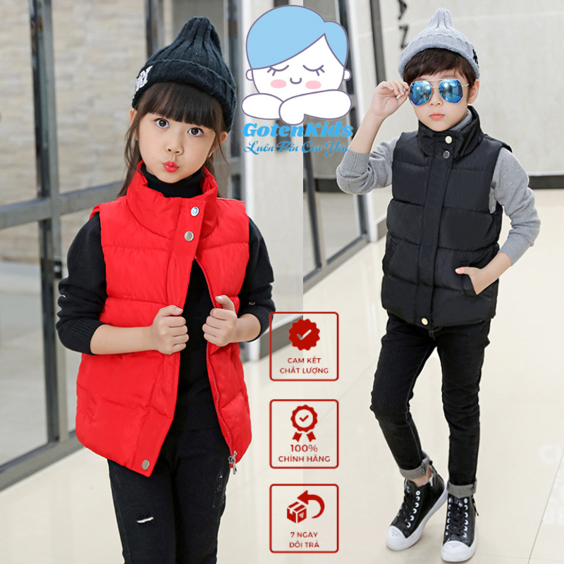 Áo gile bé trai bé gái chuẩn hàng QC loại 1 siêu nhẹ dày dặn đáng yêu cho bé AK2