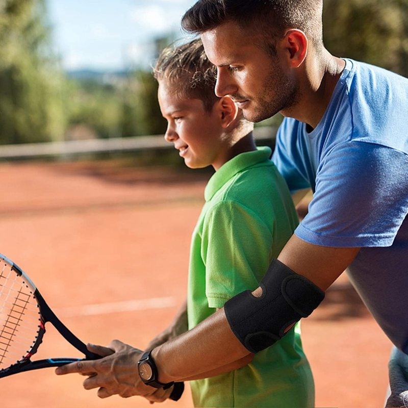 Bảo vệ khuỷu tay Aolikes lò xo, băng khuỷu tay tập thể thao gym cao cấp A-7946