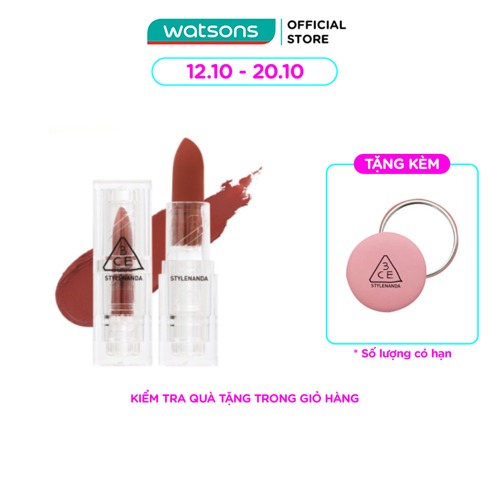 Son Thỏi 3CE Soft Matte Lipstick 3.5g