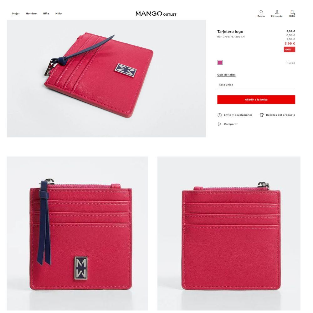 Ví Mango đựng thẻ đựng tiền