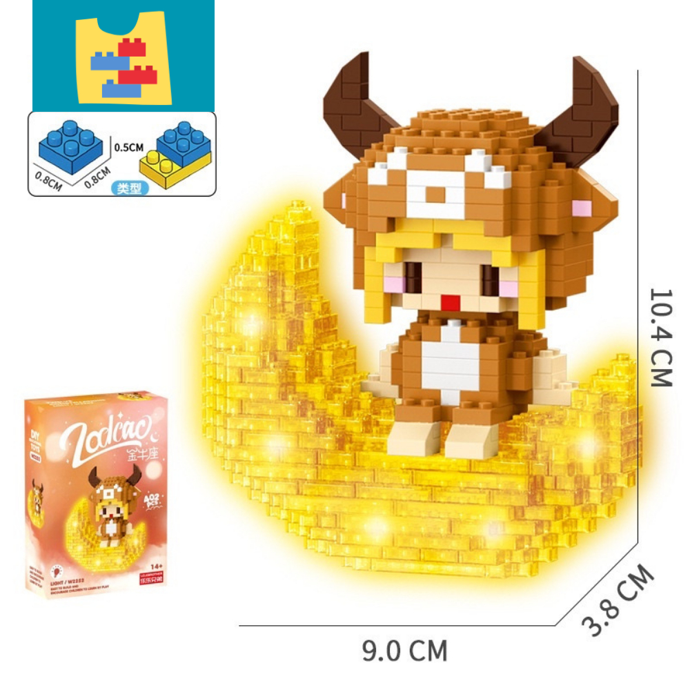 Đồ chơi Lắp ráp 12 cung hoàng đạo Phát Sáng - Đồ chơi lắp ráp phát sáng 3D