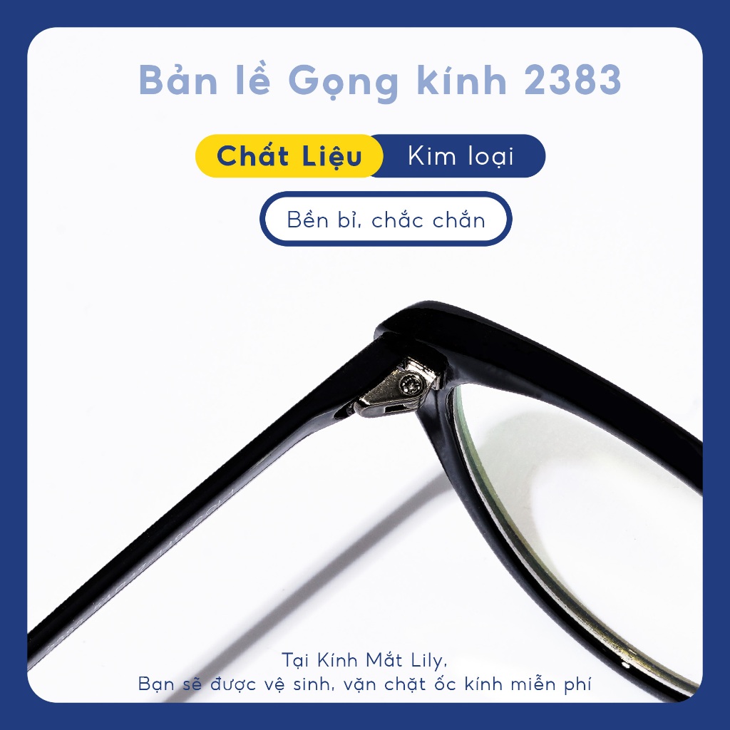 Kính mắt mèo nữ LILYEYEWEAR nhựa dẻo giả cận dễ đeo màu sắc thời trang 232383