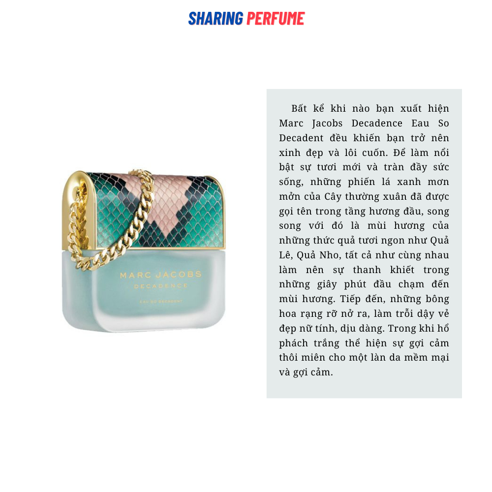 Sharingperfume - nước hoa Marc Jacobs eau so  Decadence