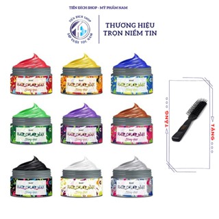 [CHÍNH HÃNG] Sáp vuốt đổi màu tóc nhuộm tạm thời BUNEE Color Hair Mud Styling Matte Hair Wax + Tặng lược Chaoba