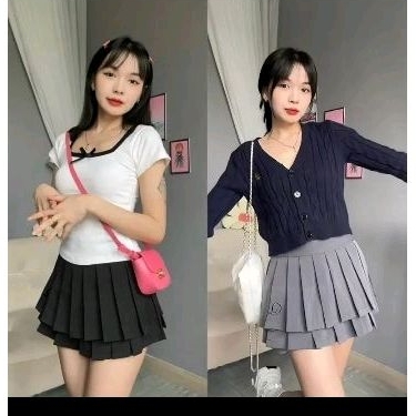 Chân váy xòe xếp ly nữ ngắn đẹp, chấn váy tenis đi chơi 2 tâng chất tuyết mưa cao cấp phong cách hàn quốc trẻ trung- HQ