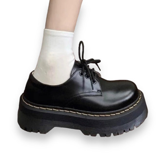   CÓ SẴN- 2 LOẠI ĐẾ  Giày Oxford Nữ ĐẾ KẾP 5CM cổ thấp dáng Oxford da lì trơn CAO CẤP phong cách Ulzzang 