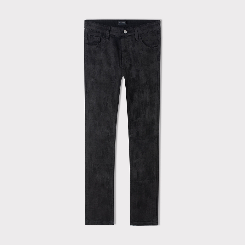 Quần Denim Jean Đen Wax - Waxed cao cấp fom skinny - Roy Design