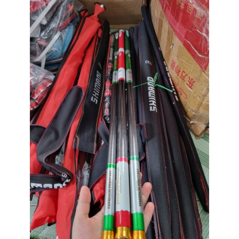 Cần Câu Tay Cao Cấp  HIGH CARBON SHIMANO HOLIDAY 6H Đọt Đặc Tải Cá Tốt, Cần Dài 80cm