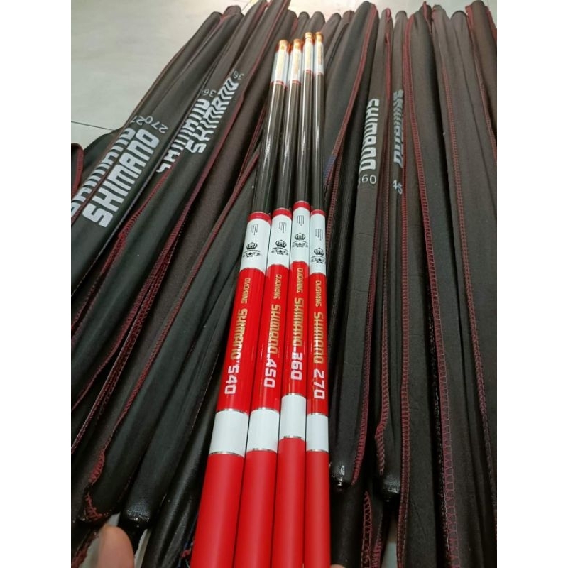 Cần Câu Tay Cao Cấp  HIGH CARBON SHIMANO HOLIDAY 6H Đọt Đặc Tải Cá Tốt, Cần Dài 80cm