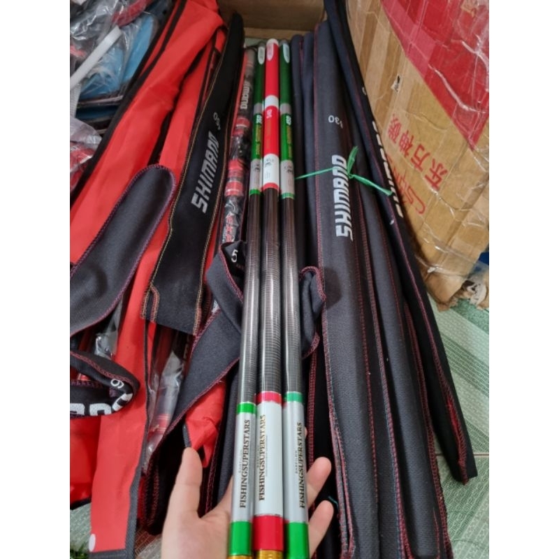 Cần Câu Tay Cao Cấp  HIGH CARBON SHIMANO HOLIDAY 6H Đọt Đặc Tải Cá Tốt, Cần Dài 80cm