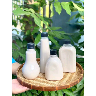 [ Sỉ 30-50-100) Chai nhựa đựng trà sữa vuông, tròn 50ml- 120ml-150ml-330ml kèm nắp
