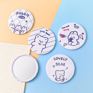 Gương mini cầm tay đáng yêu, gương trang điểm bỏ túi nhỏ gọn, tiện lợi, nhiều hoạ tiết dễ thương