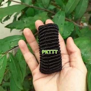 12 dây cột tóc màu đen dày,chắc (bản 2-3cm)